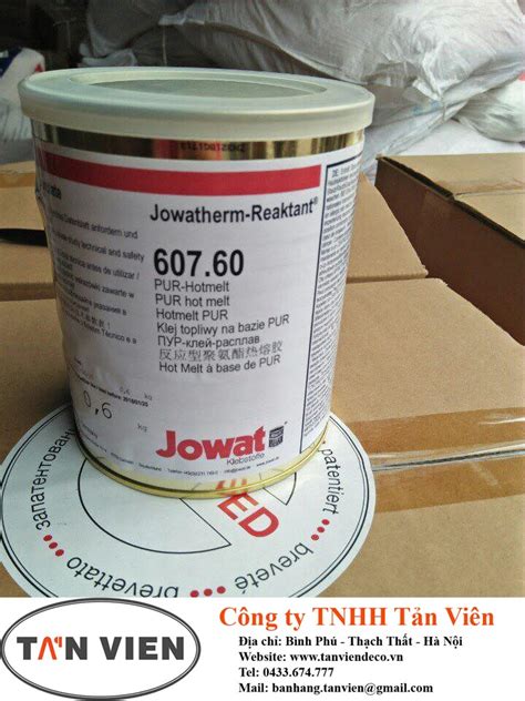 Keo dán cạnh, bề mặt gỗ công nghiệp Jowat .